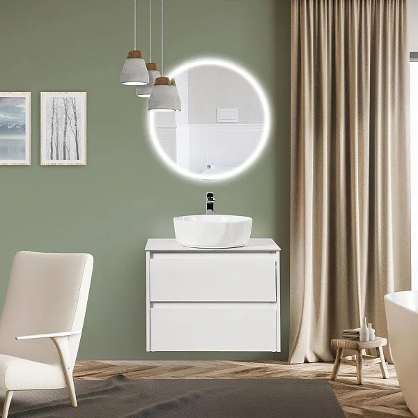 Зеркало BelBagno 70x70 SPC-RNG-700-LED-TCH-PHONE с подсветкой фото 8