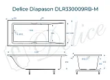 Ванна из искусственного камня Delice Diapason DLR330009RB-M фото 1