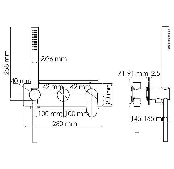 Смеситель WasserKRAFT Dinkel 5877 для душа фото 2