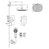 Смеситель Lemark Atlantiss LM3229C для душа фото 1