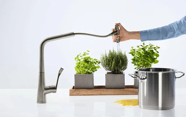 Смеситель Hansgrohe Metris Select M71 14884800 для кухонной мойки фото 3