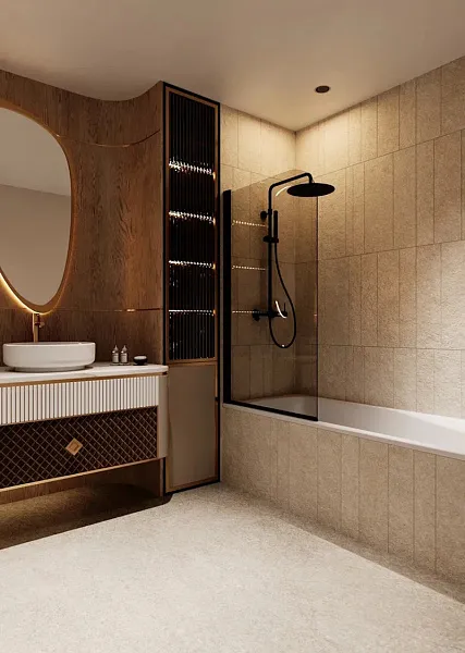 Душевая стойка KNOTLOR ELIXIR SS-33/BL фото 4