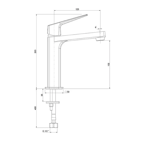 Смеситель для раковины PAINI Bari RTYO205 фото 4