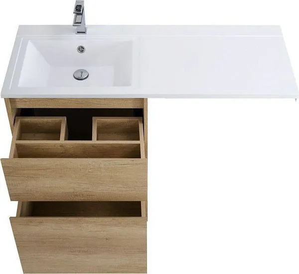 Мебель для ванной BelBagno Kraft-LVD 120 напольная левая rovere nebrasca nature фото 6