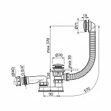 Слив-перелив AlcaPlast AG210135160 фото 2