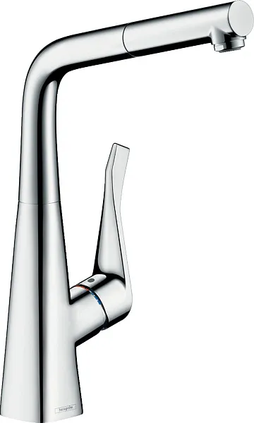 Смеситель Hansgrohe Metris M71 14821000 для кухонной мойки фото 1