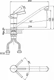 Смеситель D&K Rhein Schiller DA1462301 для кухонной мойки фото 2