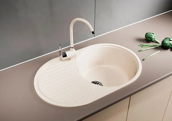 Кухонная мойка Mixline ML-GM16-328 Бежевая 525114 фото 4