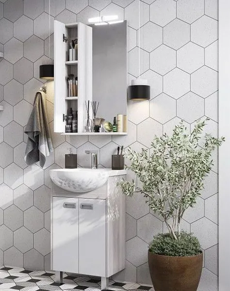 Зеркало Акватон Бекка PRO 60x85 см 1A214602BAC20 левое с подсветкой фото 3