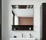 Зеркало Бриклаер Чили 80x90 4627125415067 с полочкой и подсветкой фото 1