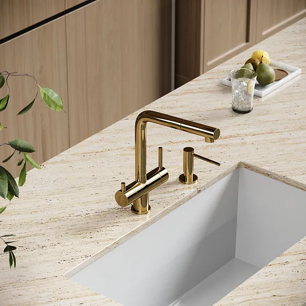 Смеситель для кухонной мойки Sancos Spin SC4015ZG фото 1