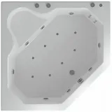 Акриловая ванна Aquatek Лира 150x150 LIR150-0000032 вклеенный каркас фото 2