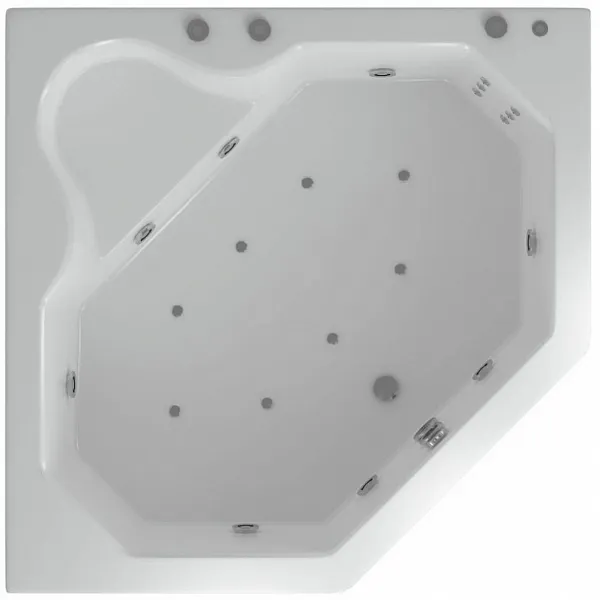 Акриловая ванна Aquatek Лира 150x150 LIR150-0000032 вклеенный каркас фото 2