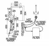 Смеситель Nobili Acquerelli AQ93823/3VCR для кухонной мойки фото 2