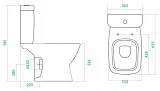 Унитаз-компакт Santek Нео 1.WH30.2.470 напольный с микролифтом фото 3