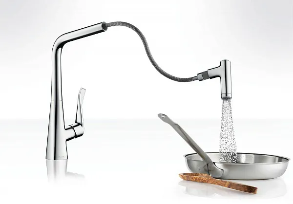 Смеситель Hansgrohe Metris M71 14820000 для кухонной мойки фото 3