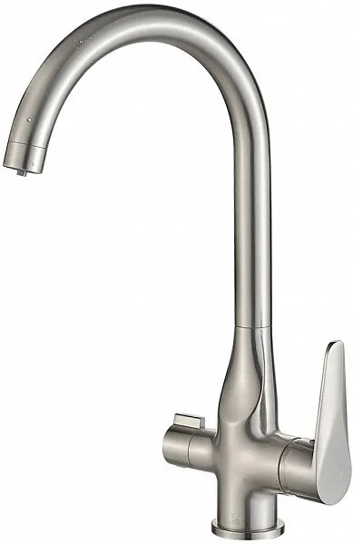 Смеситель Steel Hammer SH 910 SATIN для кухонной мойки фото 1