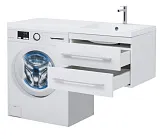 Тумба с раковиной Aquanet Нота 120 240161 правая подвесная фото 2