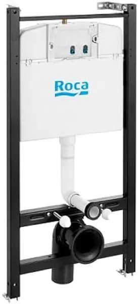 Унитаз безободковый с инсталляцией и кнопкой смыва Roca The Gap 893104100 фото 2