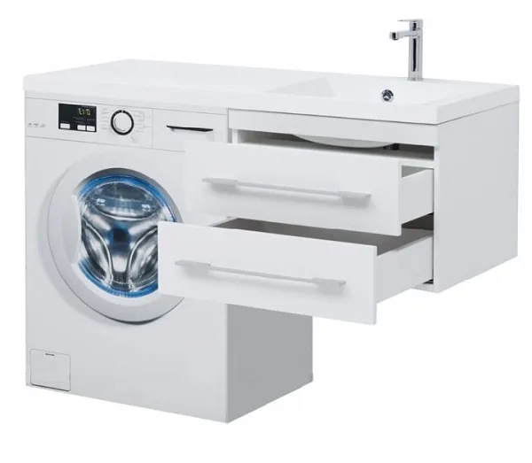 Тумба с раковиной Aquanet Нота 120 240161 правая подвесная фото 2