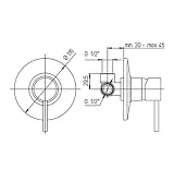Встраиваемый смеситель PAINI Cox 78PJ690 фото 3