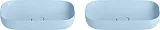 Раковина Wellsee Croquis 60 см комплект из 2 шт 150307001 голубая фото 1