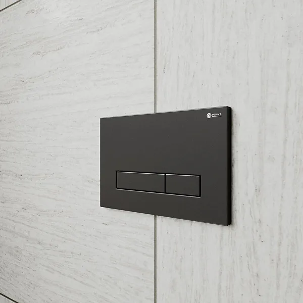 Кнопка смыва Point Меркурий PN44831BM черная матовая фото 3