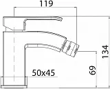 Смеситель Cezares Livello LIVELLO-BSM1-01-W0 для биде фото 2