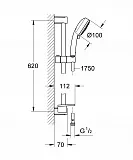 Душевой гарнитур Grohe Tempesta 27576002 фото 2