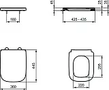 Крышка-сиденье Ideal Standard I.Life B T468301 быстросъемное с микролифтом фото 7