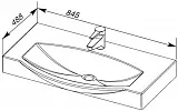 Раковина-столешница Aquanet Sanovit Plazma 85 5085-KL 182329 фото 2