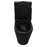 Унитаз-компакт Azario Black Queen AZ-8380 напольный безободковый с сиденьем микролифт фото 5