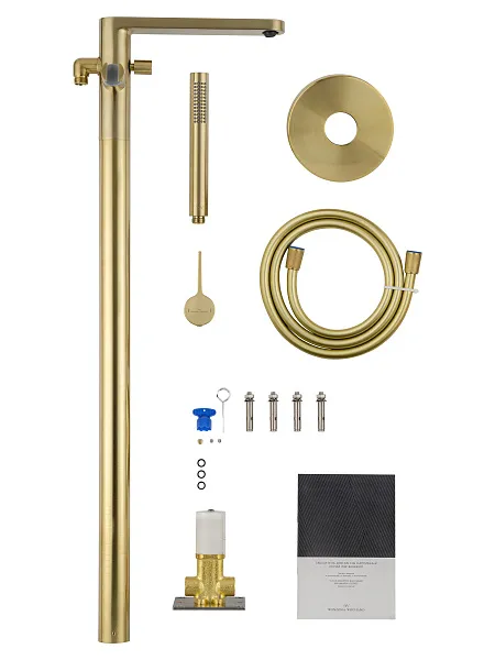 Смеситель для ванны с душем Wonzon & Woghand STICK WW-88649901-BG фото 7