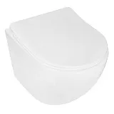 Унитаз Azario Pro CS-1049SB подвесной безободковый с сиденьем микролифт фото 2
