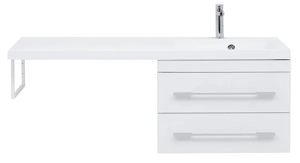 Тумба с раковиной Aquanet Нота 120 240161 правая подвесная фото 6