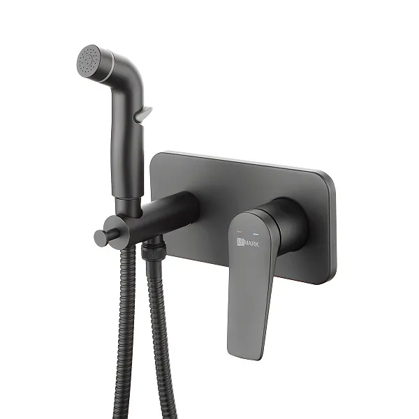 Гигиенический душ Lemark Bronx LM3720BL  со смесителем фото 1