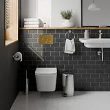 Система инсталляции Iberica Blanca Inox-O IB001.816 с клавишей смыва золото глянцевой и шумоизоляцией фото 2