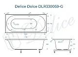 Ванна из искусственного камня Delice Dolce DLR330059-G фото 2