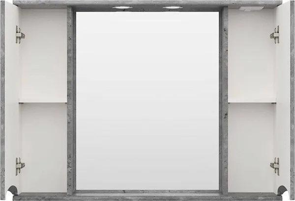 Зеркало Misty Атлантик 100x74 П-Атл-4100-050 с полочкой и подсветкой фото 3