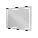 Зеркало BelBagno Kraft 100x80 SPC-KRAFT-1000-800-SENS-NERO с подсветкой фото 1