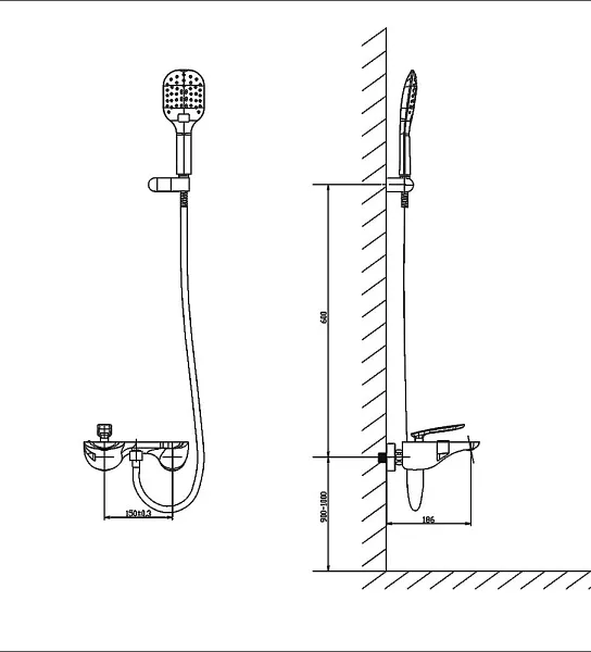 Смеситель для ванны с душем TIMO Helmi 4014/00-16Y фото 2