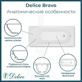 Ванна из искусственного камня Delice Bravo DLR330034R-M фото 2