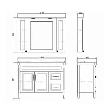 Зеркало Comforty Палермо 119x86 00004142365CF с подсветкой фото 3