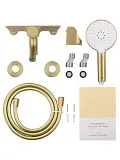 Смеситель для ванны с душем Wonzon & Woghand CLICK WW-FE05L221-BG фото 8