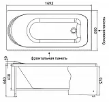 Экран для ванны Aquanet Nord Эко 170 см 176065 фото 2