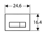 Кнопка смыва Geberit Delta 115.127.11.1 черная матовая фото 2