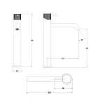 Смеситель для раковины Wonzon & Woghand ONYX WW-816026-BGM фото 1