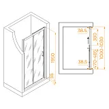Душевая дверь RGW Passage 350801610-11 фото 4