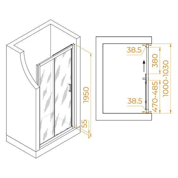 Душевая дверь RGW Passage 350801610-11 фото 4