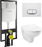 Унитаз с инсталляцией и кнопкой смыва VitrA Normus 9773B003-7203 фото 1
